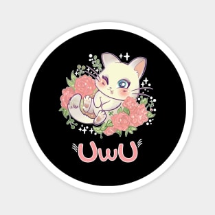 Uwu Cat Kwaii Cute Japan Anime Magnet